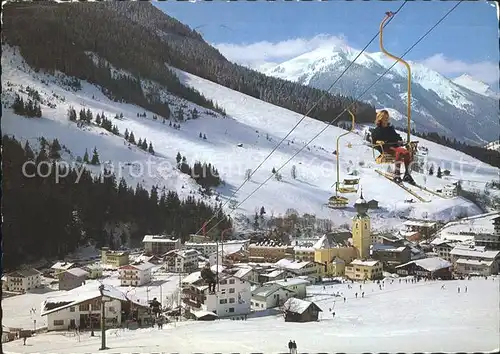 Saalbach Hinterglemm mit Kohlmaislift und Zwoelferkogel Kat. Saalbach Hinterglemm