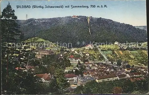 Wildbad Schwarzwald mit Sommerberg Kat. Bad Wildbad