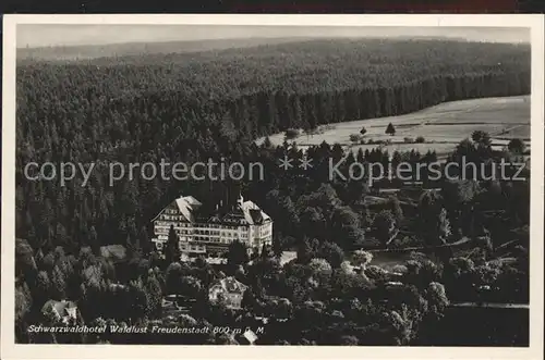 Freudenstadt Schwarzwaldhotel Waldlust Fliegeraufnahme Kat. Freudenstadt