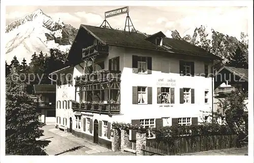 Garmisch Partenkirchen Hotel Pension Bayerischer Hof Kat. Garmisch Partenkirchen