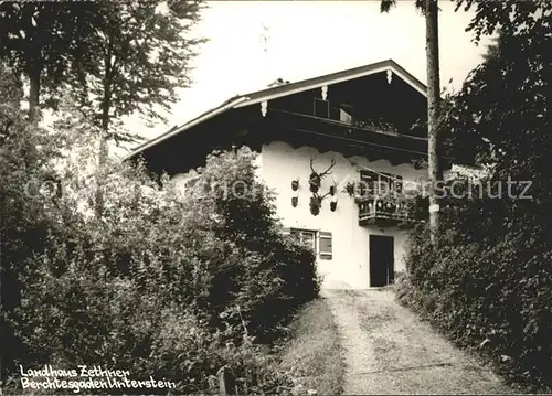 Berchtesgaden Landhaus Zethner Unterstein Kat. Berchtesgaden