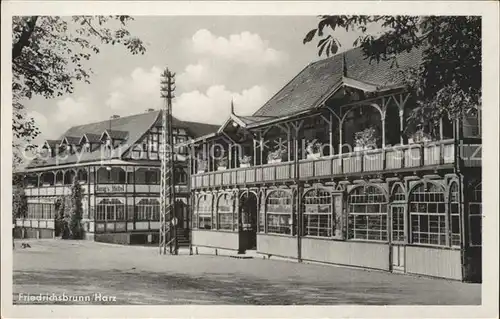 Friedrichsbrunn Harz Hotel Schwarzer Adler und Langs Hotel Kat. Friedrichsbrunn