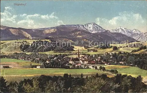 Siegsdorf Oberbayern Panorama Kat. Siegsdorf