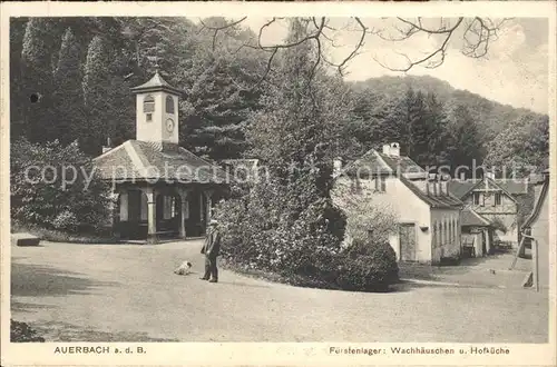 Auerbach Bergstrasse Fuerstenlager Wachhaeuschen und Hofkueche Kat. Bensheim