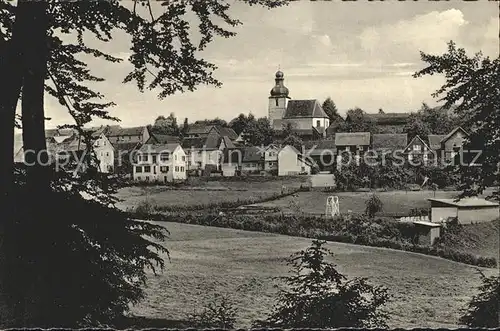 Vielbrunn Ortsblick Schwimmbad Kat. Michelstadt