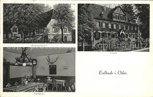 Eulbach Jagdschloss Waldgaststaette Eulbach Gaststube Kat. Michelstadt
