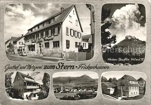 Frickenhausen Wuerttemberg Gasthof Zum Stern Panorama Hohen Neuffen / Frickenhausen /Esslingen LKR