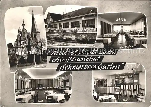 Michelstadt Rathaus Schmerkers Garten Nebenzimmer Saal Bar Kat. Michelstadt