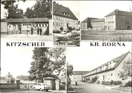 Kitzscher HO Gaststaette Ernst Schneller Schule Stadion Oststrasse Kat. Kitzscher