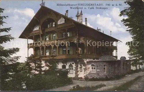 Freudenstadt Waldhotel Cafe Stokinger Kat. Freudenstadt