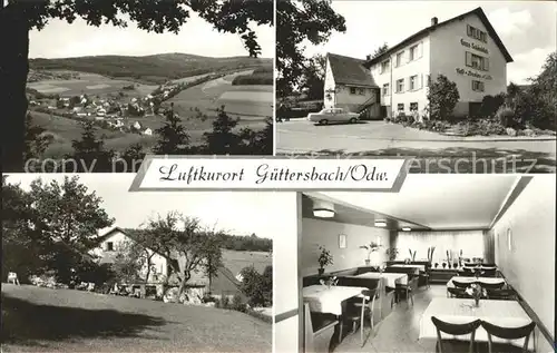 Guettersbach Panorama Haus Schoenblick Gastraum Kat. Mossautal