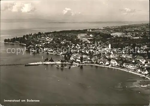 Immenstaad Bodensee Fliegeraufnahme mit See Kat. Immenstaad am Bodensee