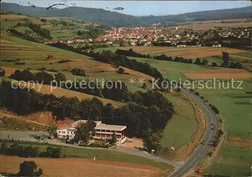 Weiterode Haus Sonnenblick Fliegeraufnahme Ronshausen / Bebra /Hersfeld-Rotenburg LKR