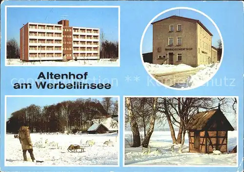 Altenhof Eberswalde am Werbellinsee im Winter Kat. Schorfheide