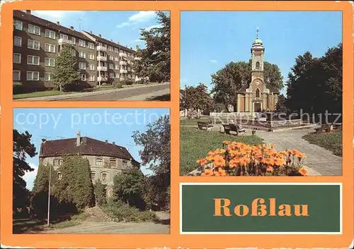 Rosslau Elbe Burg Schillerplatz / Dessau-Rosslau /Anhalt-Bitterfeld LKR