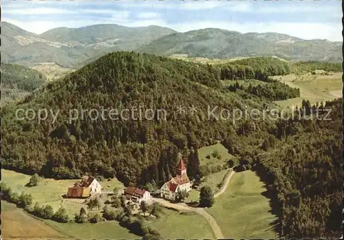 Weitenau Steinen Fliegeraufnahme Kurhaus Kloster Weitenau Hotel Restaurant Kat. Steinen