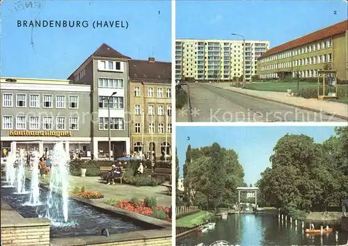 Brandenburg Havel Kaufhaus Magnet Brecht Oberschule Schleuse Kat. Brandenburg