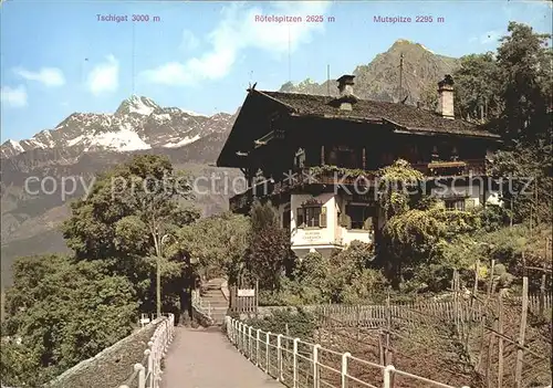 Merano Suedtirol Pension Mimosa Saxifraga Kat. Merano