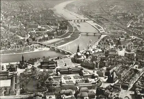 Dresden Fliegeraufnahme Kat. Dresden Elbe