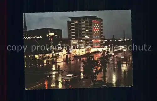 Wolfsburg Porschestrasse bei Nacht Kat. Wolfsburg