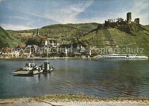 Beilstein Mosel Karmelitenkloster mit Burgruine Metternich Kat. Beilstein