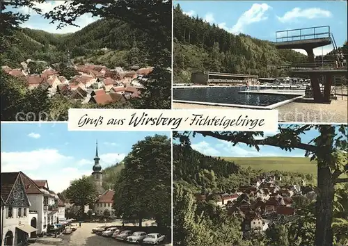 Wirsberg Schwimmbad und Ortspartie Kat. Wirsberg