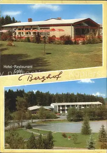Bischofsgruen Hotel Restaurant Cafe Berghof Kat. Bischofsgruen