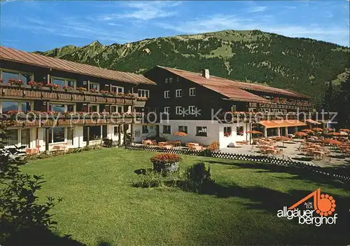 Sonthofen Oberallgaeu Hotel Allgaeuer Berghof Kat. Sonthofen