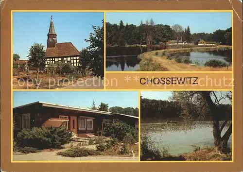 Chossewitz Dorfkirche Klingeteich Chossewitzer See Bungalows Kat. Friedland Mark