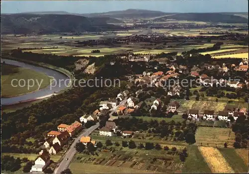 Fuerstenberg Weser Fliegeraufnahme Kat. Fuerstenberg