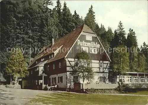 Oberpoebel Restaurant Fremdenheim Putzmuehle Kat. Schmiedeberg Osterzgebirge