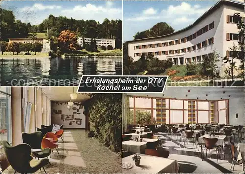 Kochel See Erholungsheim der oeTV Kat. Kochel a.See