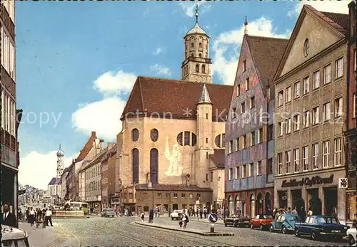 Augsburg Maximilianstrasse mit Kirche Kat. Augsburg