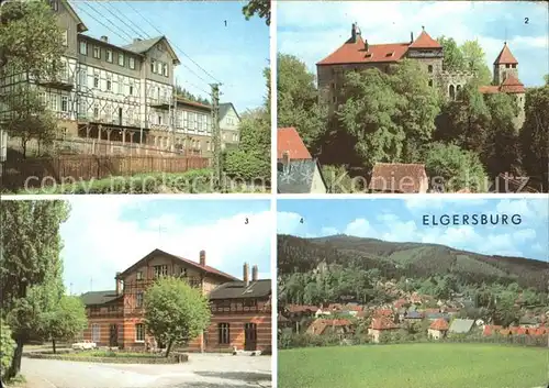 Elgersburg Reichsbahn Erholungsheim Schloss Bahnhof  Kat. Elgersburg