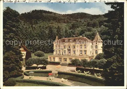 Badenweiler Sanatorium Schloss Hausbaden Kat. Badenweiler