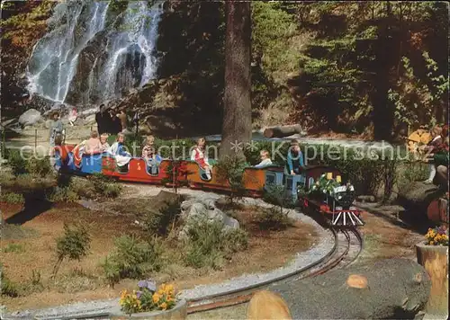 Bad Harzburg Kinder Eisenbahn am Radau Wasserfall Kat. Bad Harzburg