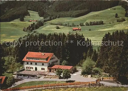 Rechtis Fliegeraufnahme Kindererholungsheim  Kat. Weitnau