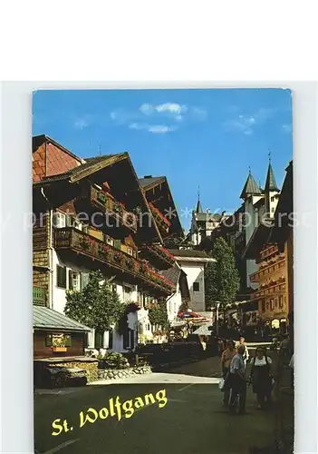 St Wolfgang Salzkammergut Strassenansicht Kat. St. Wolfgang im Salzkammergut