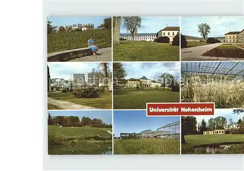 Hohenheim Universitaet Schloss Kat. Stuttgart
