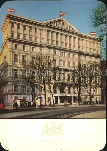 Wien Hotel Imperial Kat. Wien