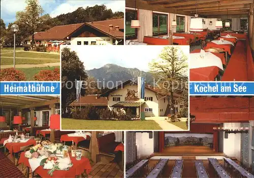 Kochel See Restaurant Cafe Heimatbuehne Kat. Kochel a.See