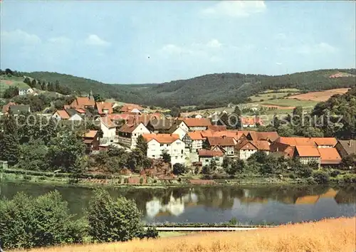 Nieder Werbe Fluss Dorf Kat. Waldeck