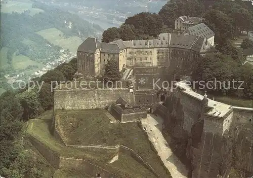 Koenigstein Saechsische Schweiz Festung Koenigstein Kat. Koenigstein Saechsische Schweiz