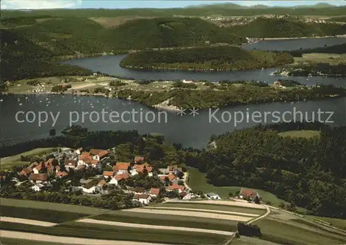 Bringhausen Edersee Fliegeraufnahme Kat. Edertal