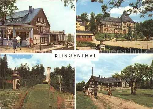 Klingenthal Vogtland Sport Hotel Rathaus Jugendherberge Klement Gottwald Kat. Klingenthal Sachsen