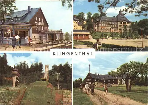 Klingenthal Vogtland Sport Hotel Rathaus Grosse Aschbergschanze Kat. Klingenthal Sachsen