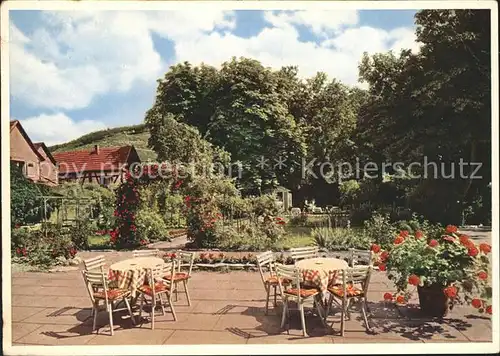 Walporzheim Rosengarten des Hotels Sanct Peter Kat. Bad Neuenahr Ahrweiler