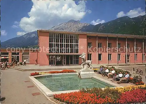 Bad Reichenhall Hauptbahnhof Centauren  Brunnen Kat. Bad Reichenhall