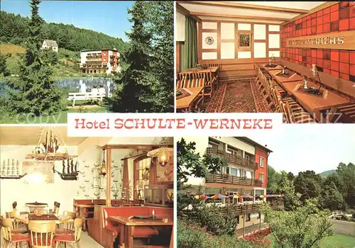Siedlinghausen Hotel Schulte Wernecke Kat. Winterberg