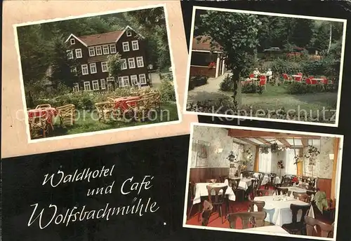 Hohegeiss Harz Waldhotel Cafe Wolfsbachmuehle Kat. Braunlage